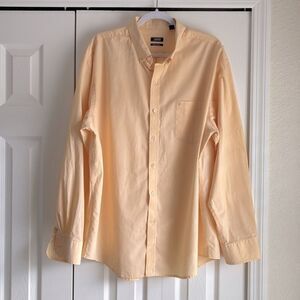 Izod Men’s Shirt XL Gold Button Down Long Sleeve